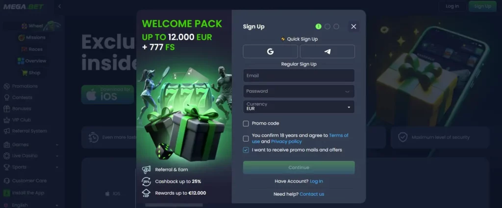 Een MegaBet Account Aanmaken: Stap voor Stap